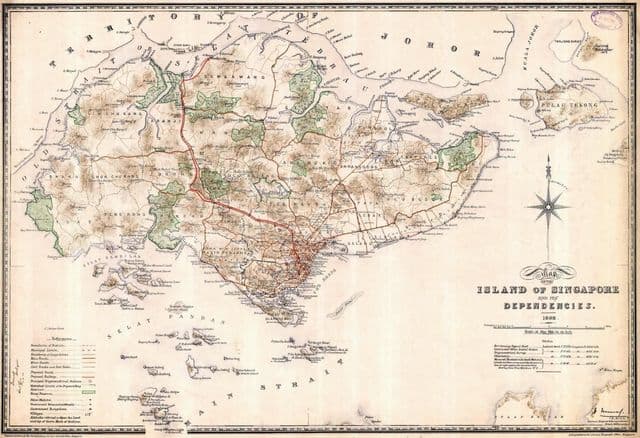 Plan historique de Singapore