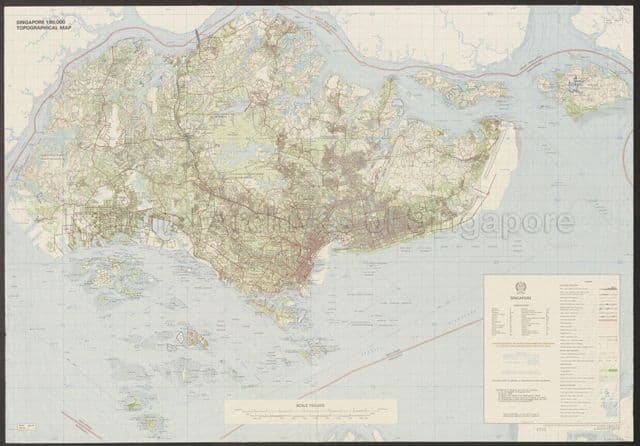 Plan de l'altitude de Singapore